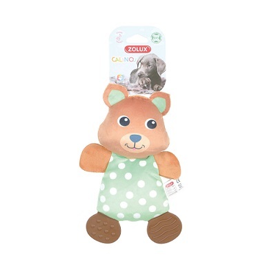 法國Zolux 犬玩具 牙膠毛絨熊仔玩具
