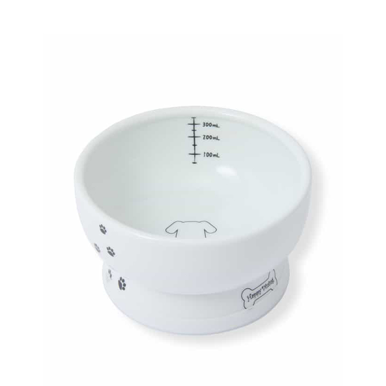 貓壹 飲水碗 狗仔腳印 (附矽膠圈)