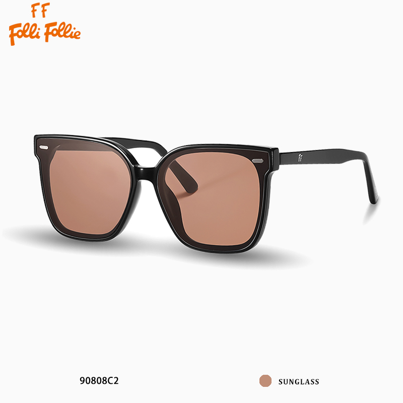 【Folli Follie芙麗芙麗】FOF-D004-02 抗紫外線/清晰視覺/抗衝擊性 黑咖墨鏡 TROGAMIDCX高清-