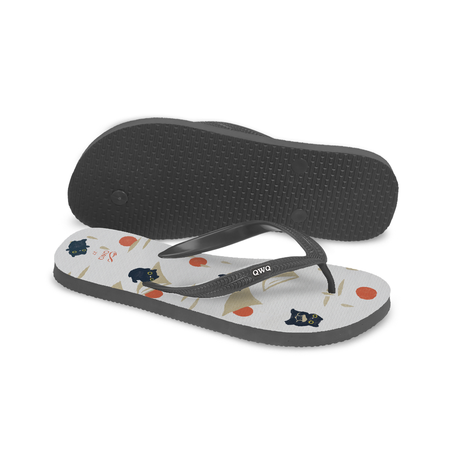 拾點十分10:10聯名 鹽田漫步 男款粗帶人字夾腳拖鞋 銀河灰