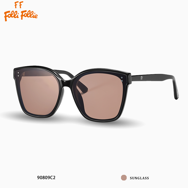 【Folli Follie芙麗芙麗】FOF-D005-02 黑咖墨鏡 TROGAMIDCX高清-