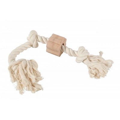 法國Zolux 犬玩具 木塊紐繩結玩具 24cm