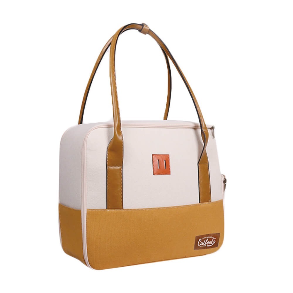 無印風寵物用大方包【米白】