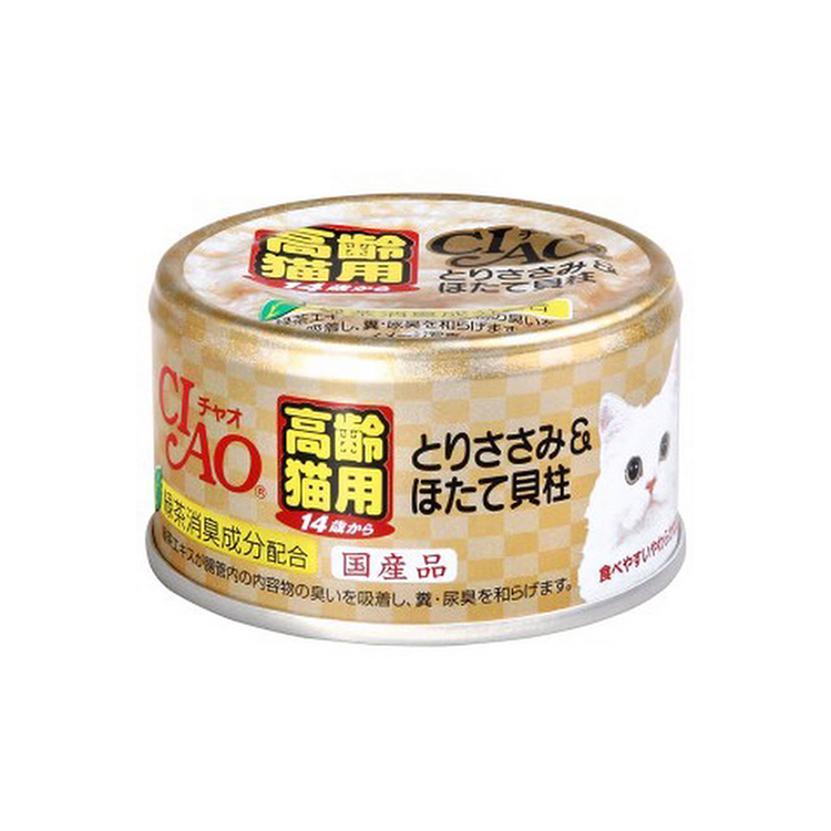 CIAO 14歲起貓用雞肉貝柱罐 75g
