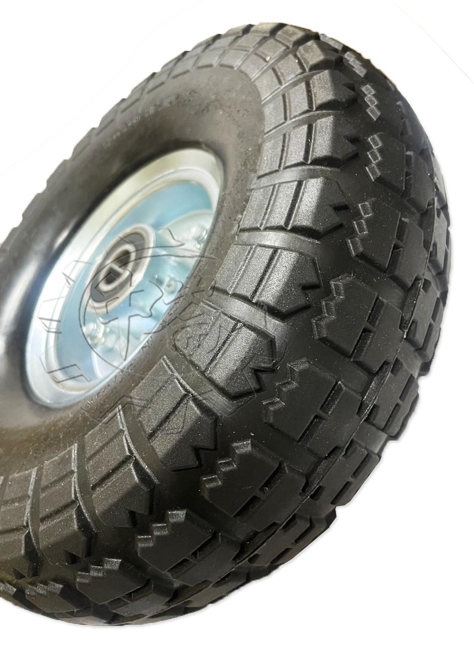 ＊中崙五金【附發票】HS風火輪 10吋 全PU防刺輪 PU-80510A 風輪 免打氣輪胎 採用實心雙培林 台灣製