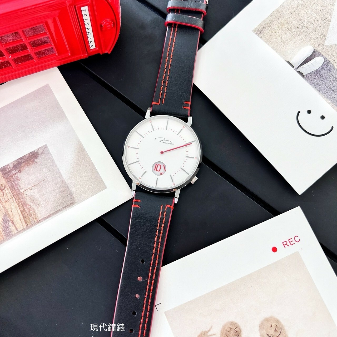 【J&V JONAS & VERUS】騎士系列 玄黑燕尾白Y02065-Q3.WWWLB 41mm 現代鐘錶