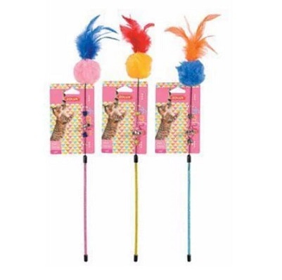 法國Zolux Enjoy系列 貓棒 - 波波羽毛棒 (款式隨機)