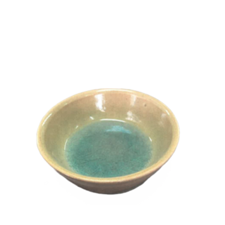 信樂燒 陶瓷食器 綠土色