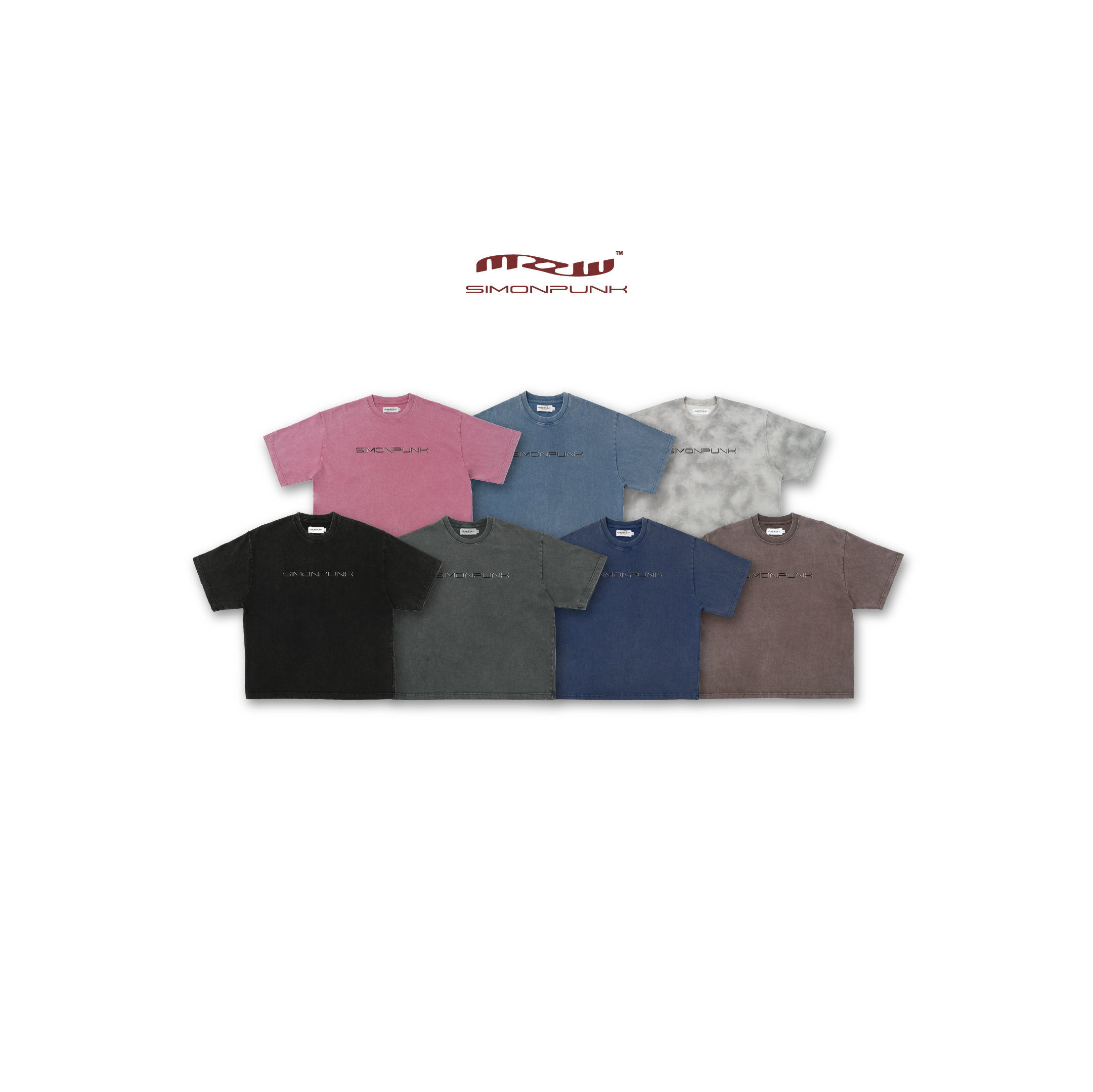 SIMON PUNK Project-007-01 基礎 金屬 LOGO BOXY TEE