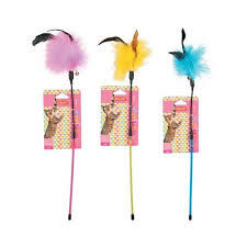 法國Zolux Enjoy系列 貓棒 - 毛絨絨羽毛棒 (款式隨機)