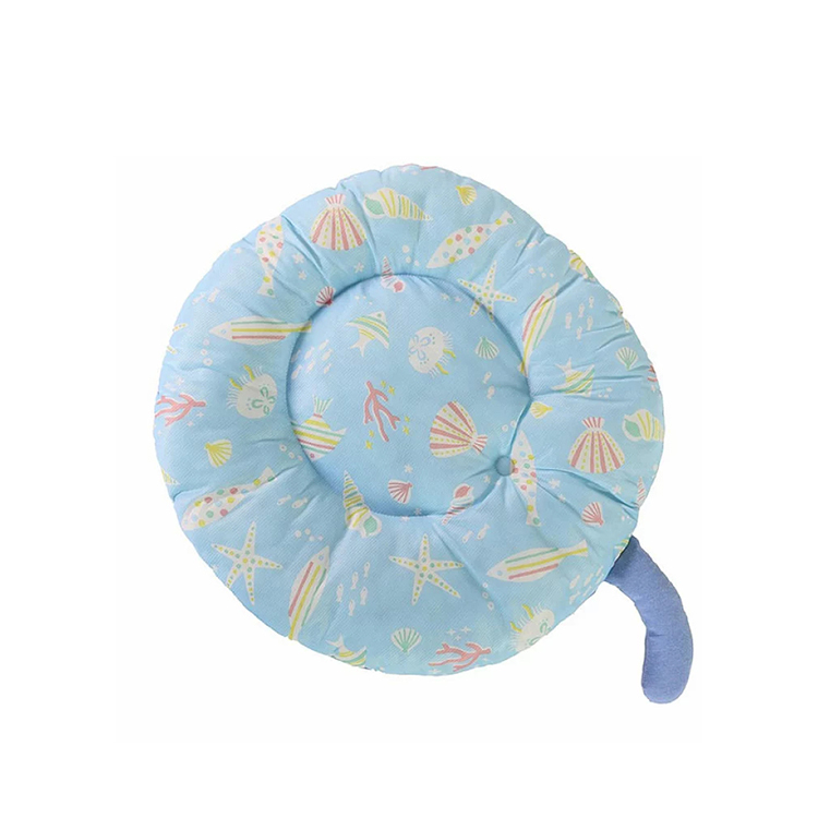 DoggyMan 夏日涼感 海洋圖案 動物尾巴 咕臣墊 粉藍色