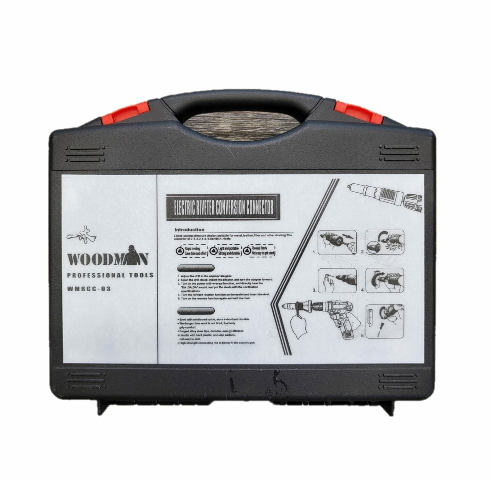 WOODMAN一木  拉釘頭(2.0-4.8mm) 第4代拉釘頭套裝