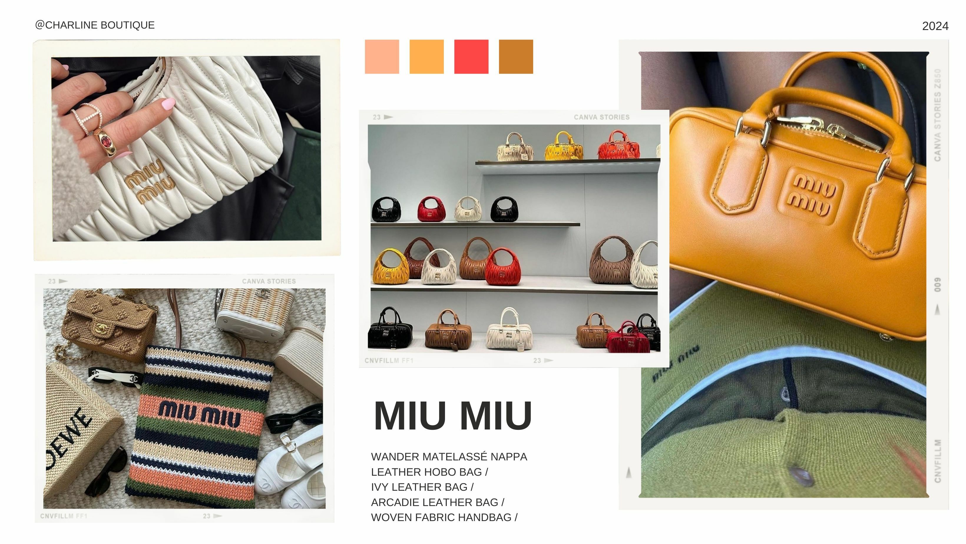 這幾年來，若要提及精品界的黑馬品牌，Miu Miu 無疑是其中的佼佼者。作為 Prada 的姐妹品牌，Miu Miu 不僅傳承了 Prada 的高端品質，更成功塑造出優雅又俏皮的千金形象。品牌注重的不僅僅是單品本身的美感，更強調這些單品能夠帶來被愛與被使用的感覺。於是，在 Miu Miu 的世界裡，包包不再只是名貴的收藏品，它更是一種生活方式的延伸，體現你攜帶它的方式和態度。也因此，時尚圈中流傳著一個有趣的網路傳言：真正的富家千金都會穿 Miu Miu。今天，我們就來盤點這個時尚界黑馬品牌的最受歡迎 It Bag，並將它們加入你的願望清單吧！
