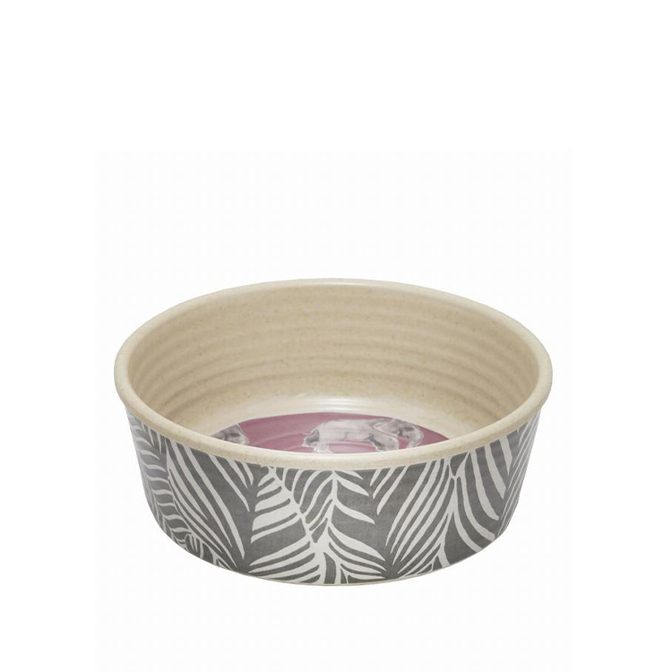 TarHong 仿瓷寵物碗 豆沙紅大象款 TH14235