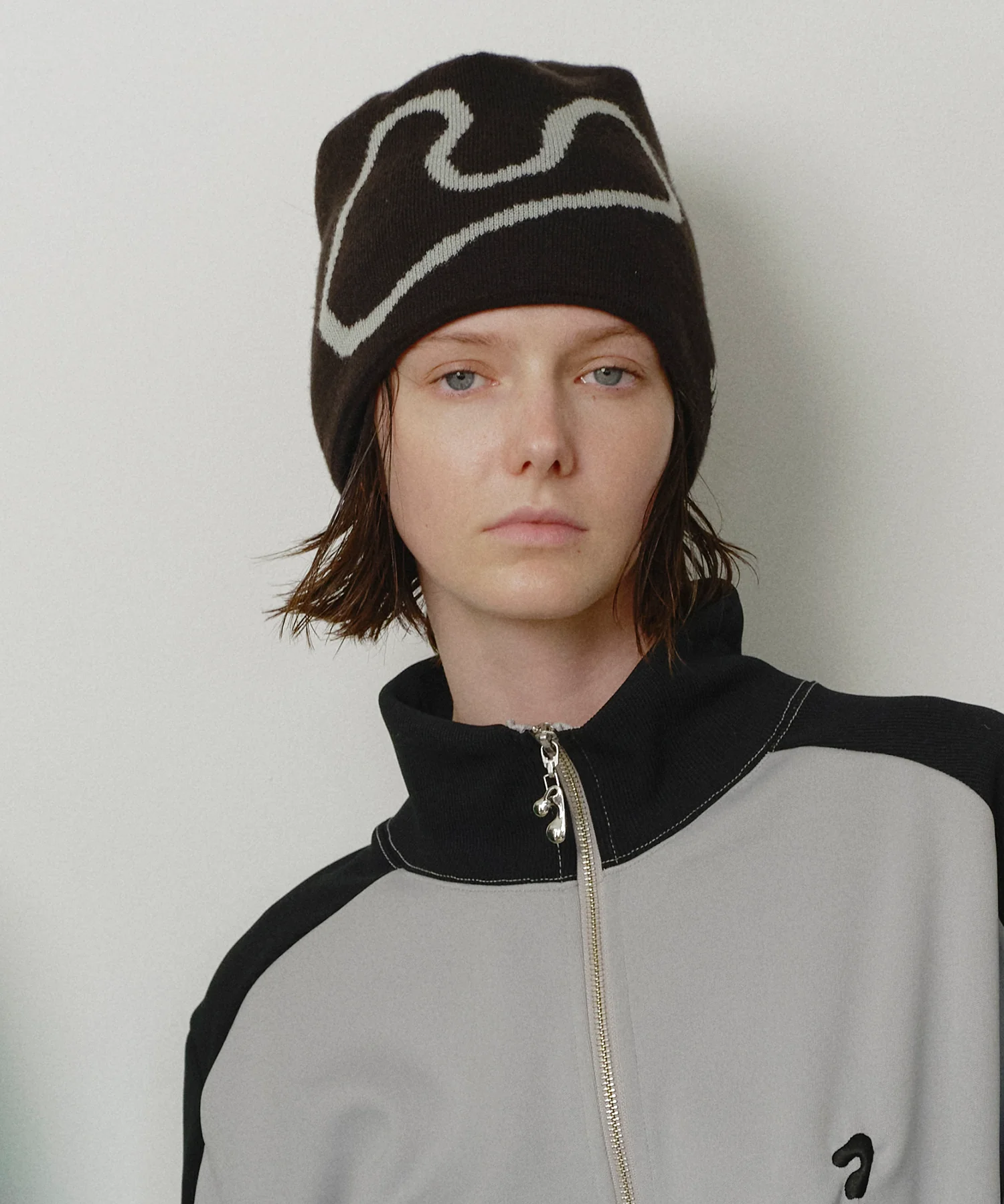 JieDa - J LOGO KNIT CAP / 2COLORS