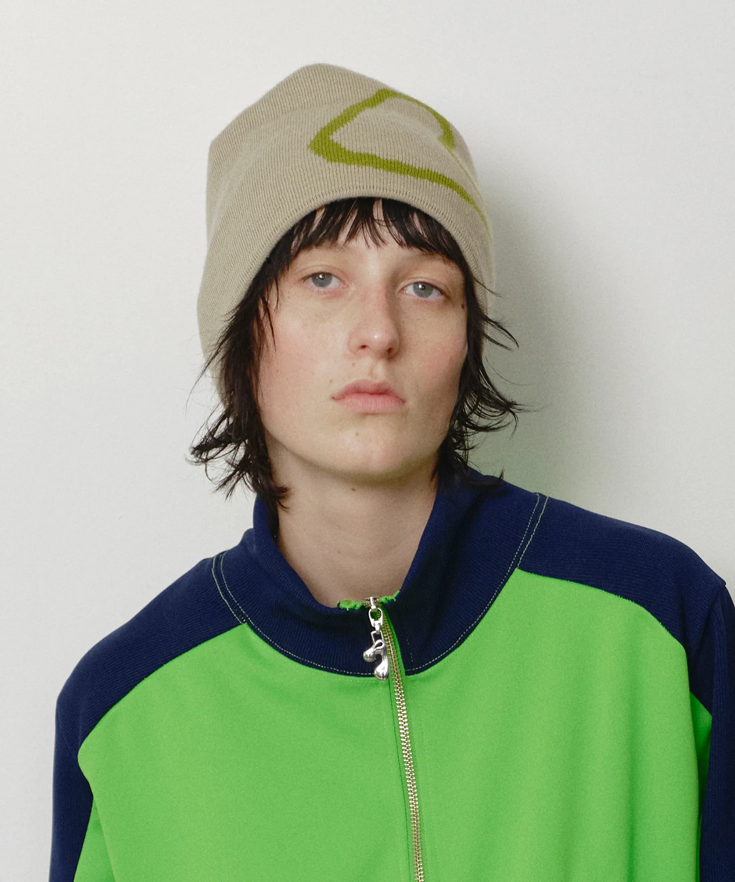 JieDa - J LOGO KNIT CAP / 2COLORS
