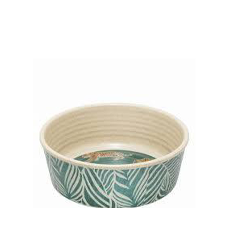 TarHong 仿瓷寵物碗 綠色老虎款 TH14237