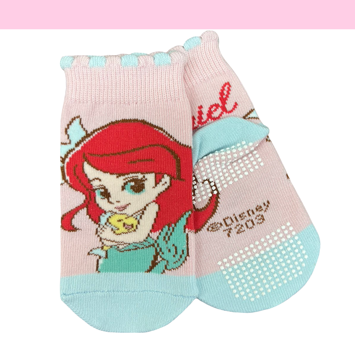 迪士尼公主系列直版襪 童直版襪 兒童直版襪 襪子 童襪 止滑襪