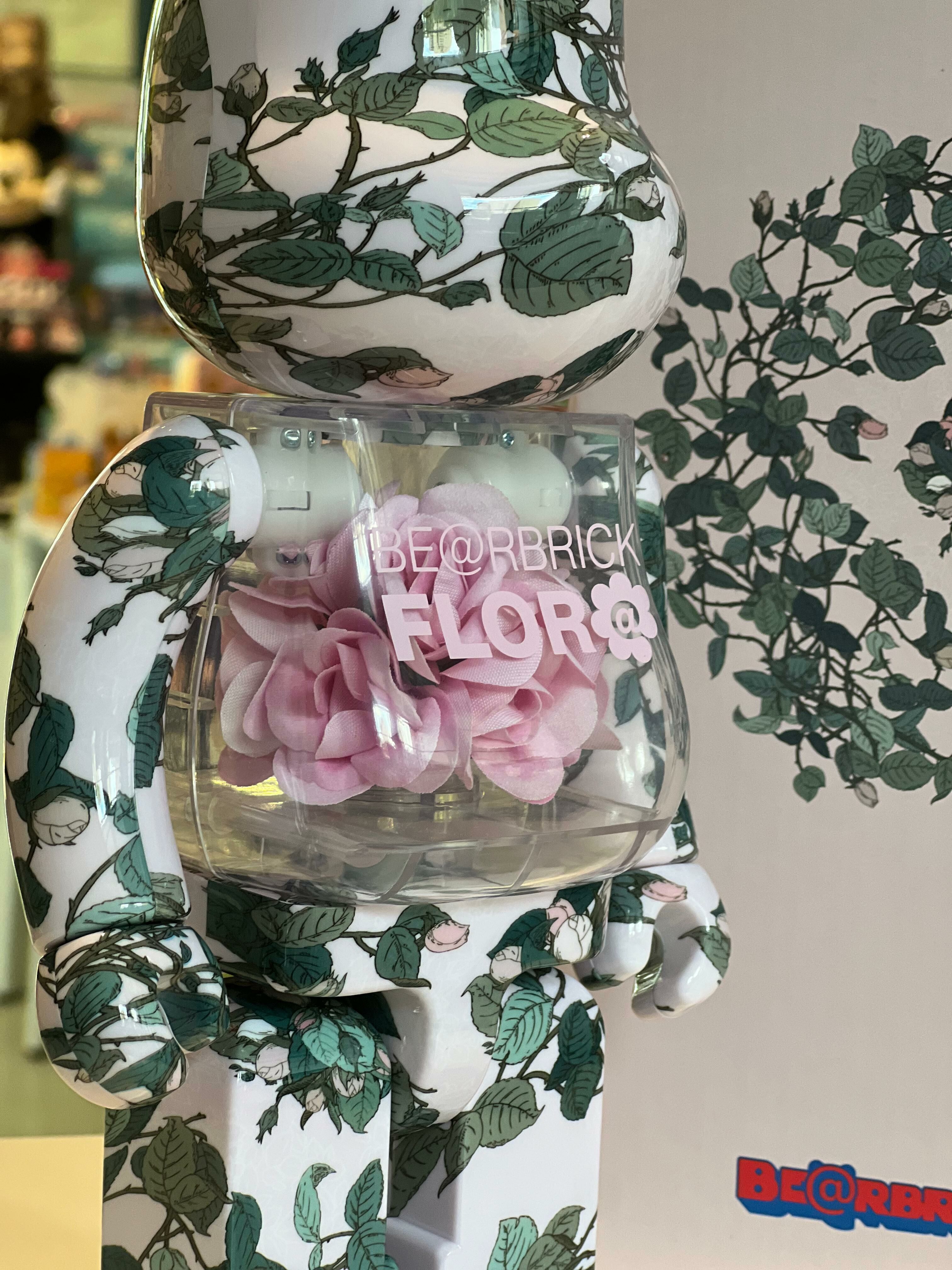 (OPENED BOX) 400%Be@rbrick FLOR@ PINK ROSE
