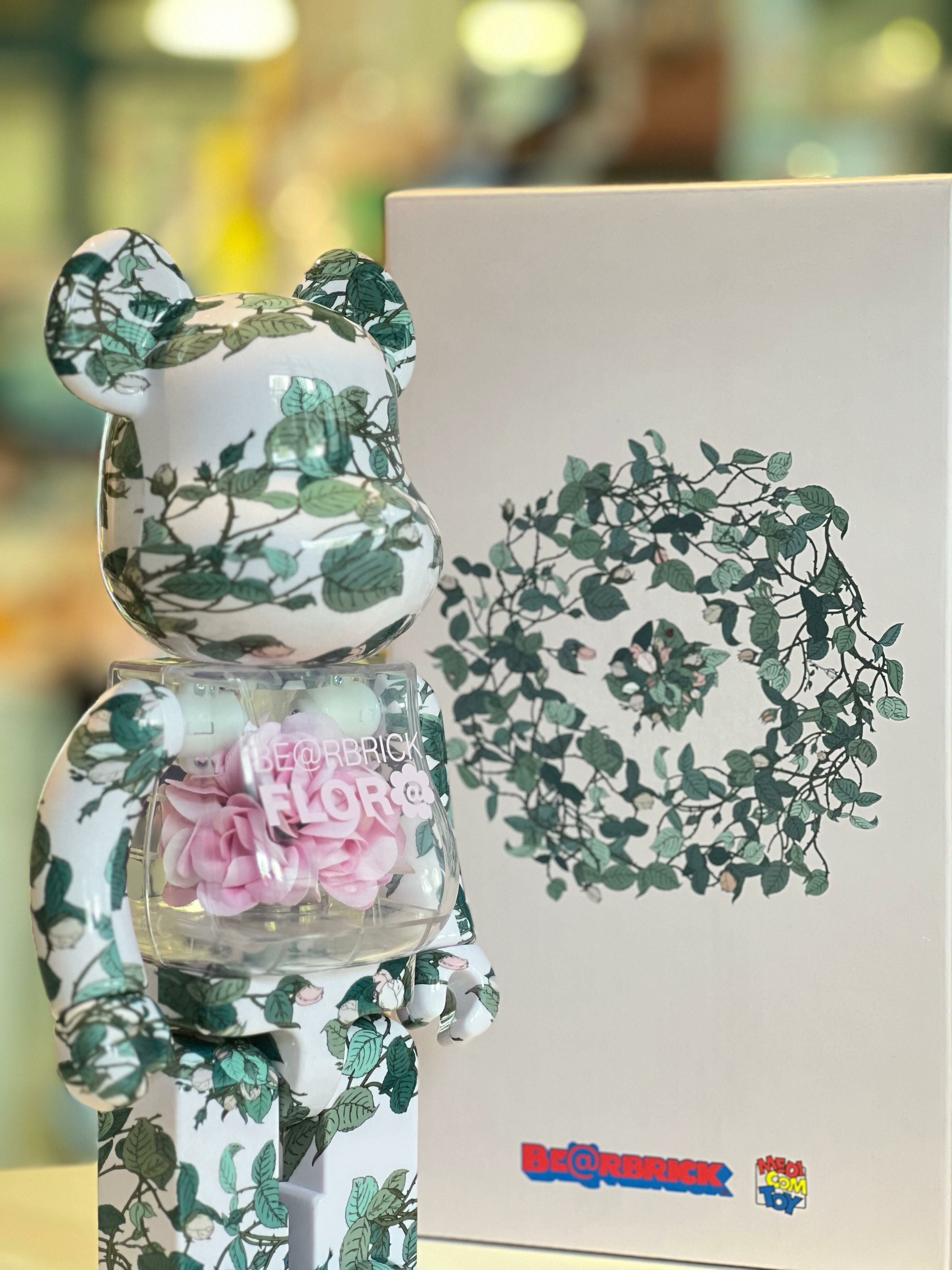 (OPENED BOX) 400%Be@rbrick FLOR@ PINK ROSE