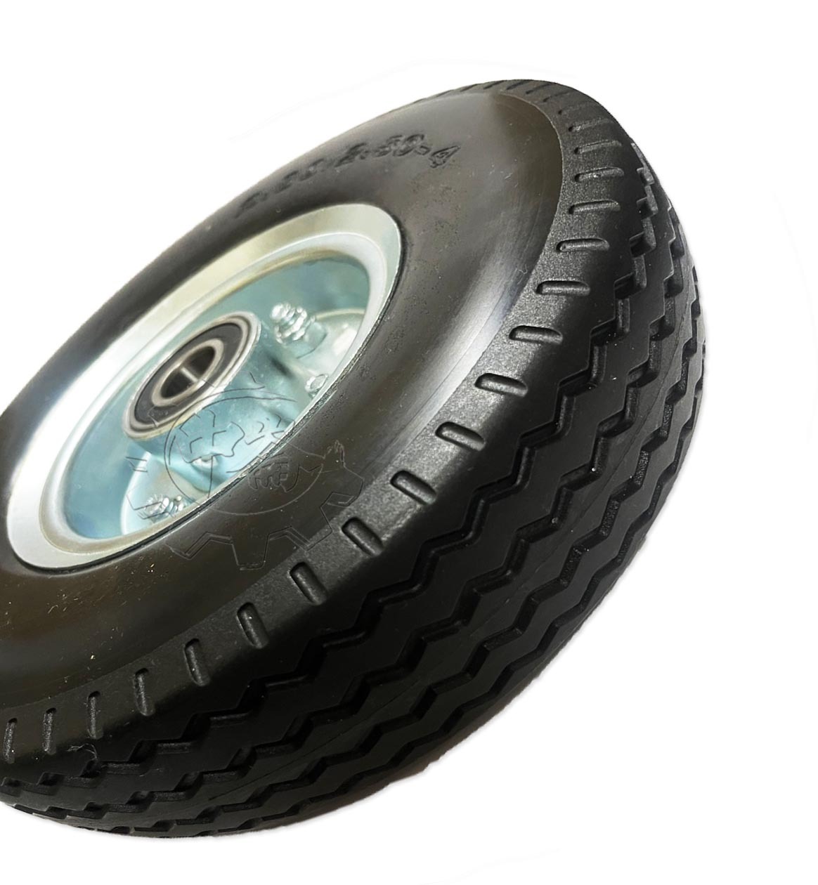 ＊中崙五金【附發票】最新專利 8吋 PU防刺輪 風輪 免打氣輪胎 手推車輪 採用實心雙培林 台灣製508A