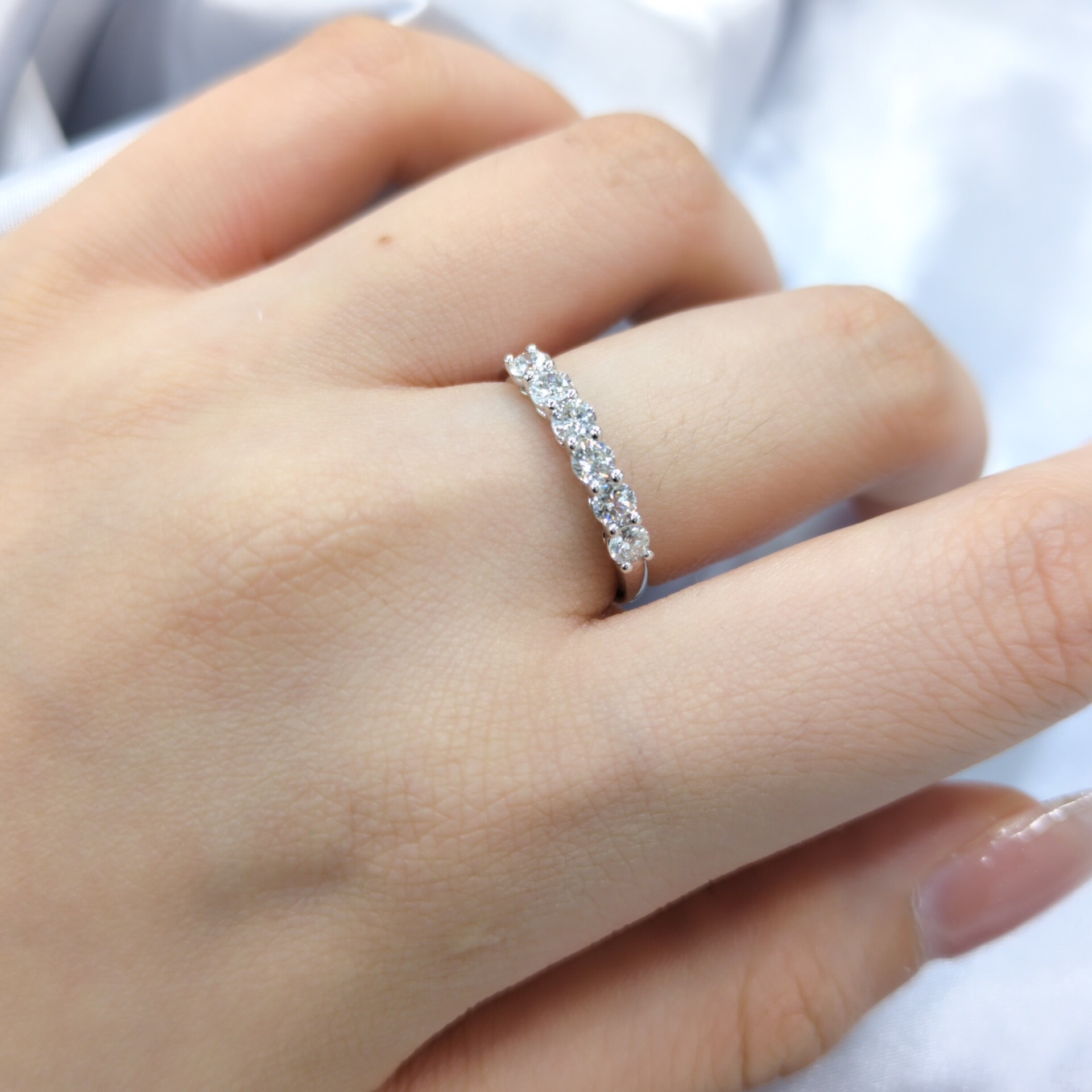 18K White Gold 0.53ct Diamond Ring