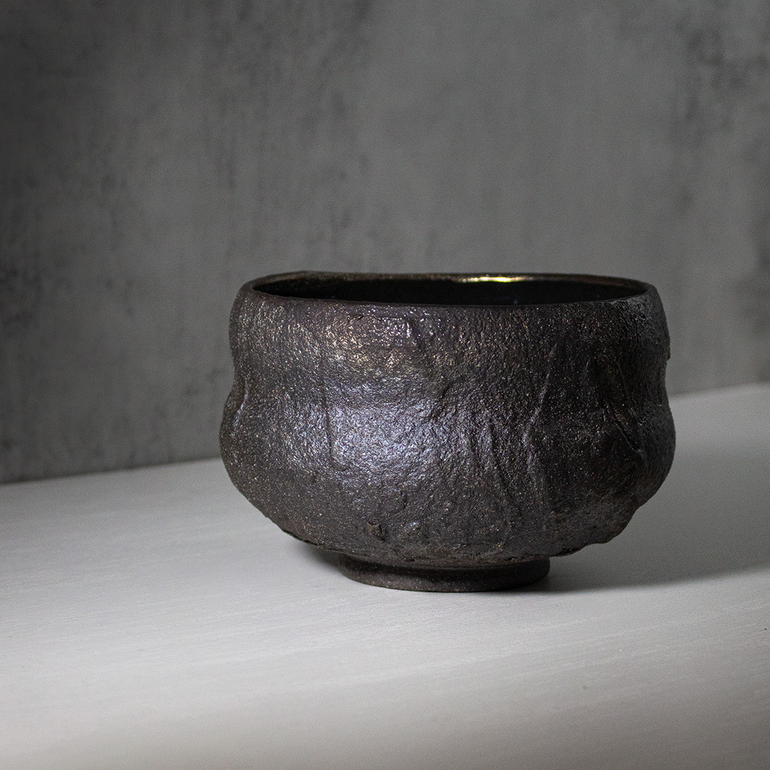 岩紋瑩澤大茶碗