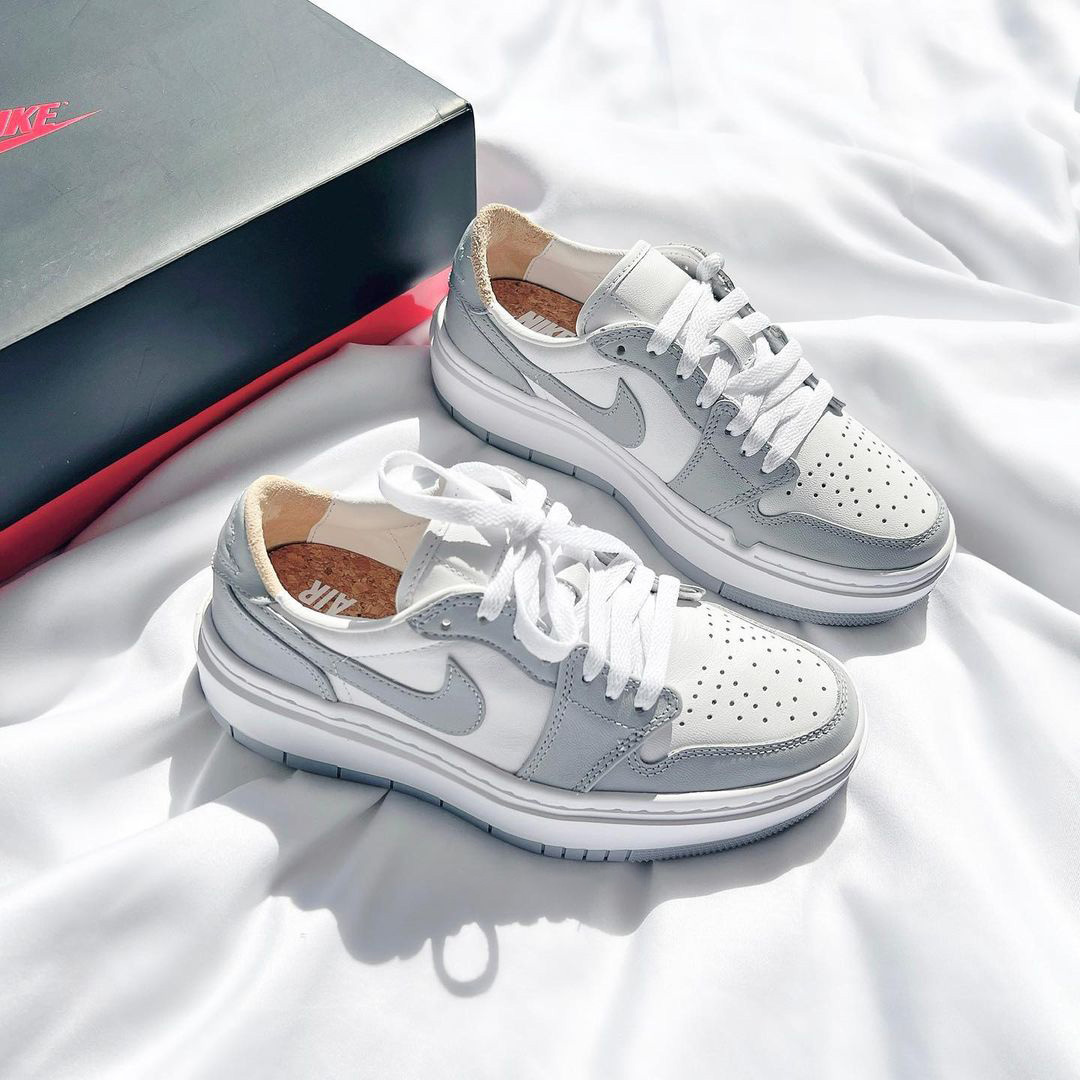 NIKE  JORDAN 1 ELEVATE AJ1 灰白 小D I O R 厚底 女鞋 DH7004-100 / 調貨