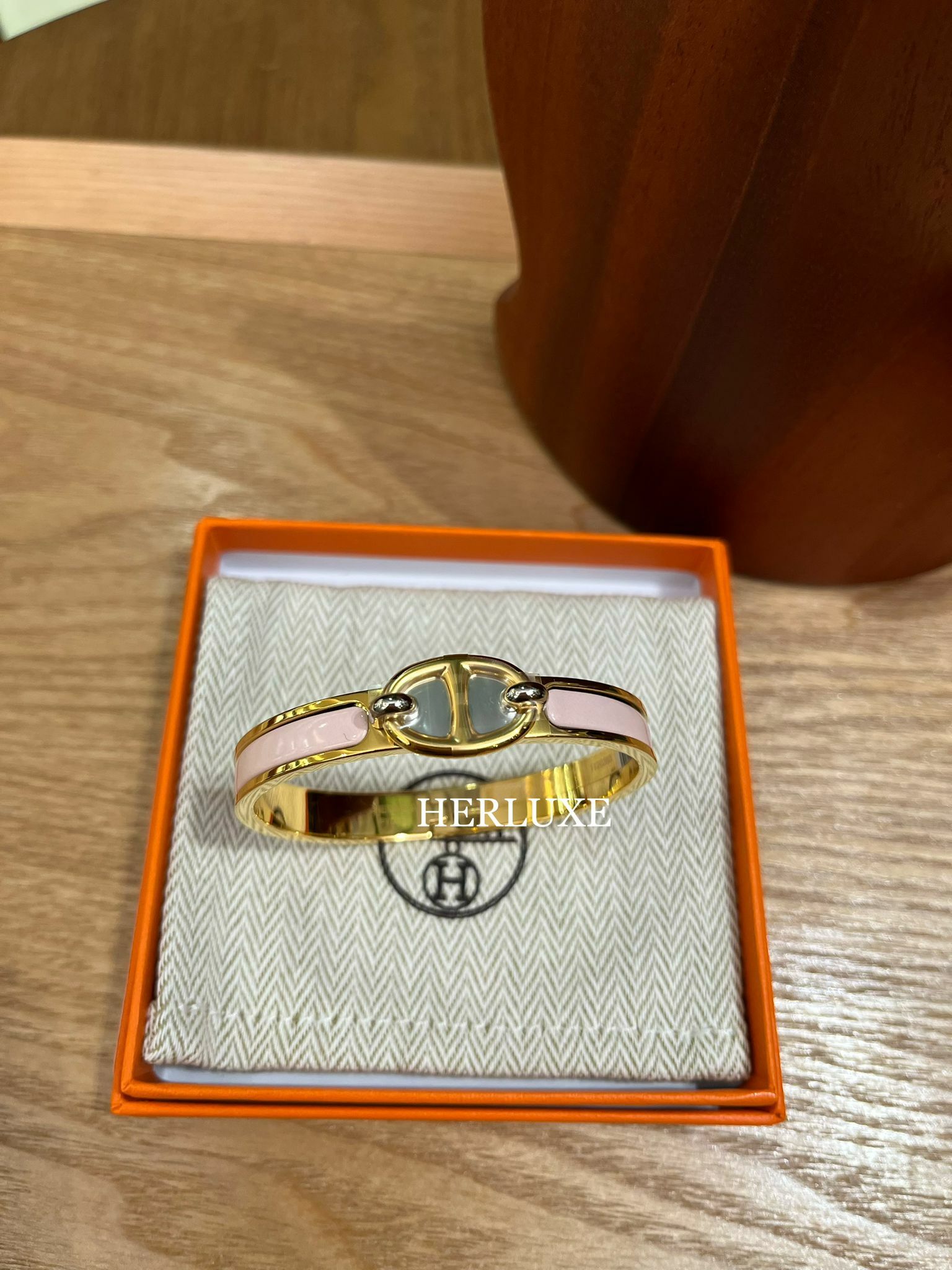 Mini clic chaine d’ancre bracelet pm rose candeur CC