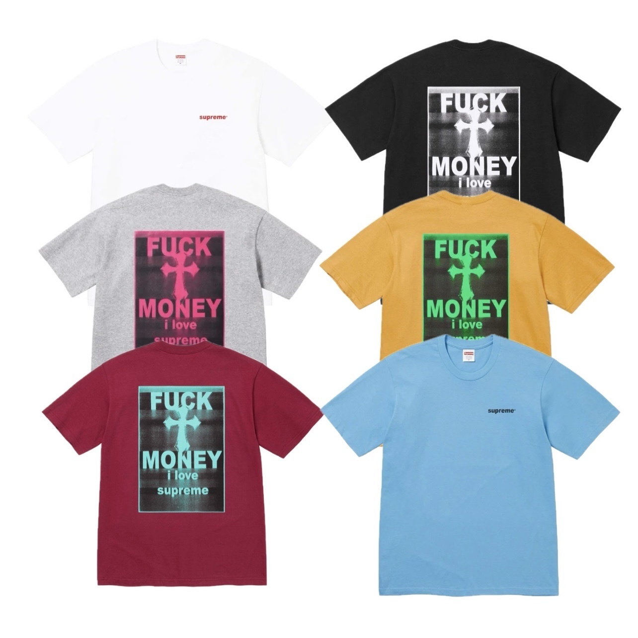 Supreme FW24 Fuck Money Tee 短T 短袖上衣