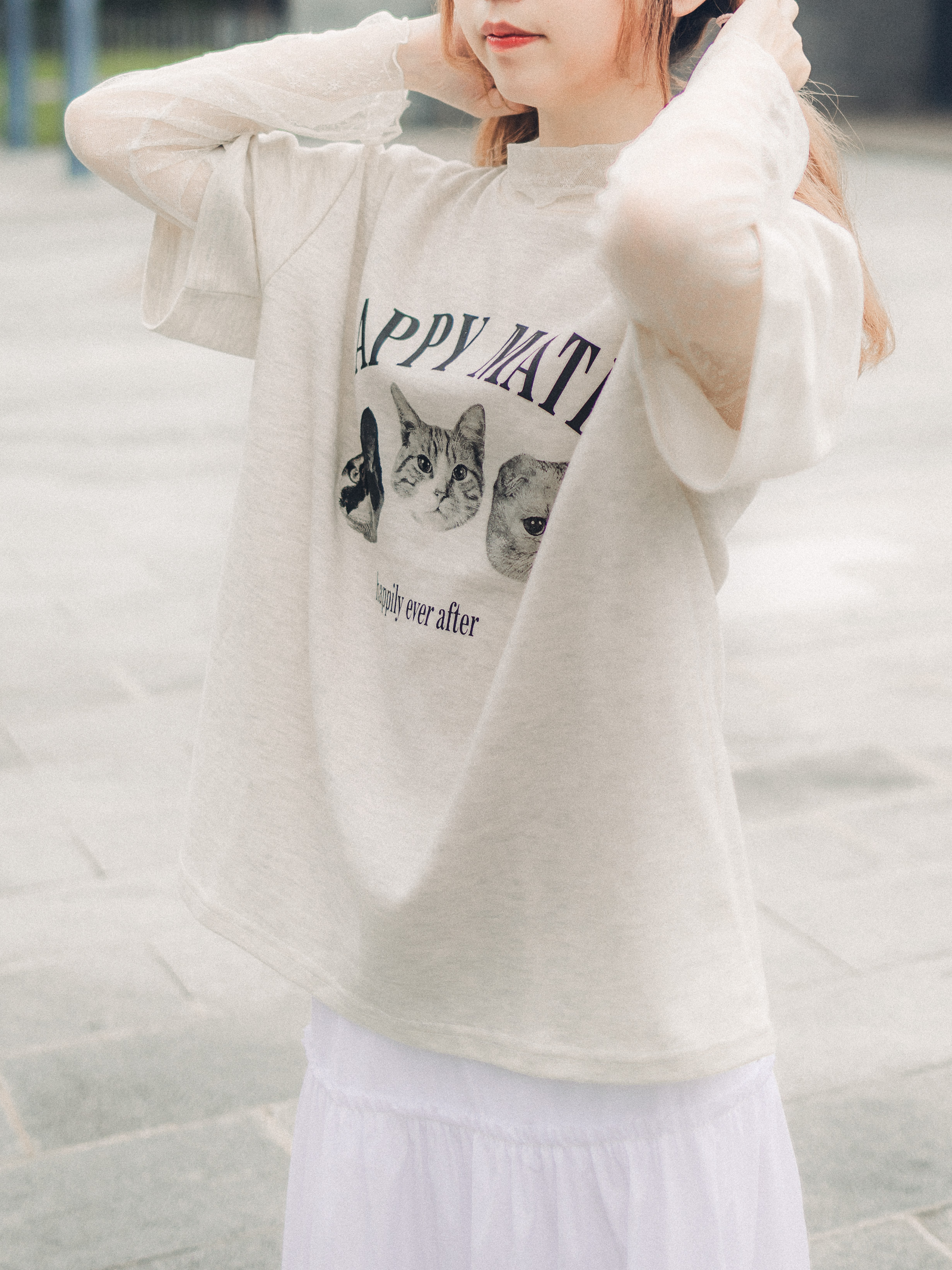 Cat Cat Happy Mate Tee