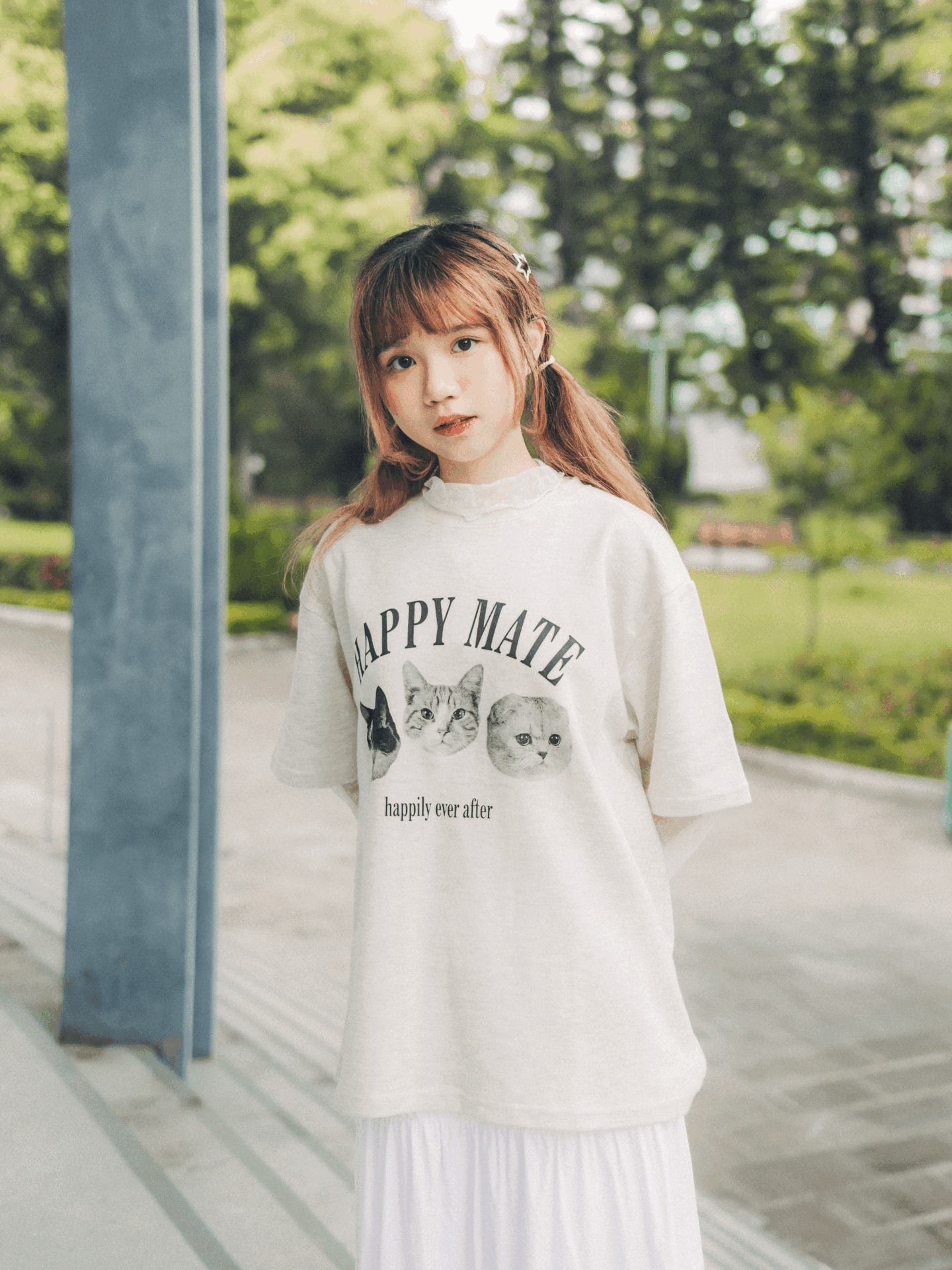 Cat Cat Happy Mate Tee