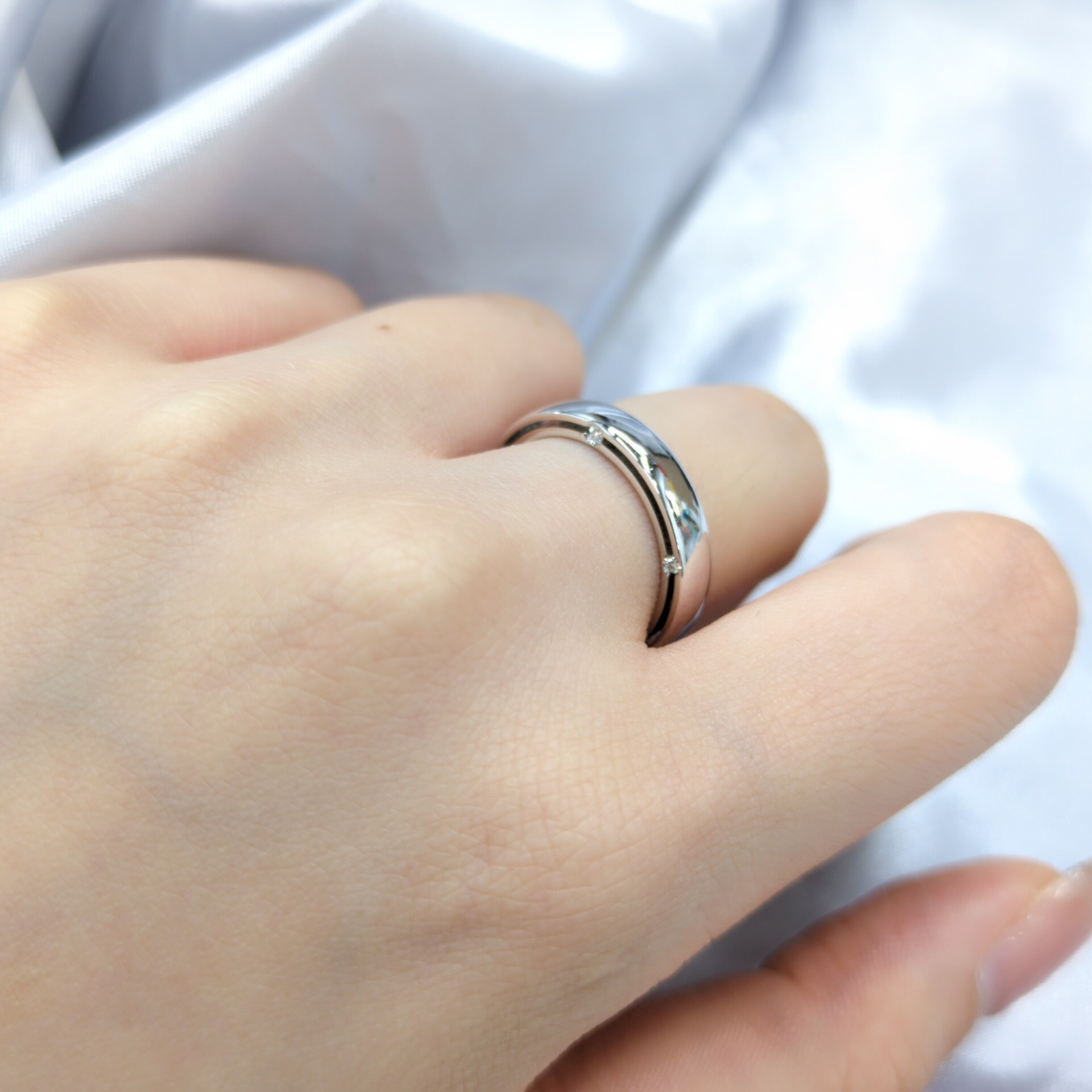 18K White Gold 0.20ct Diamond Ring