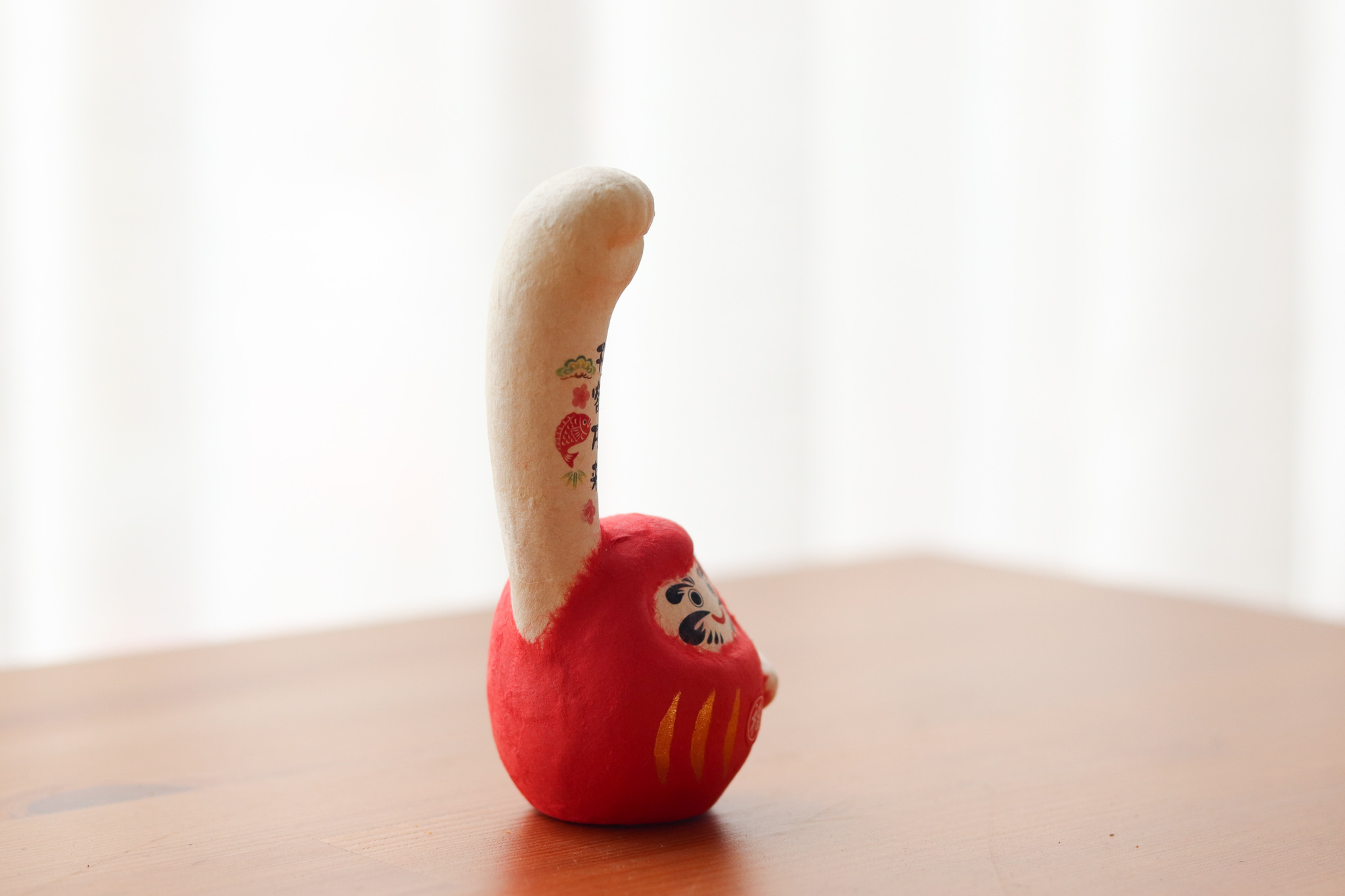 日本 龍虎堂 長手達摩 千客萬來 和紙擺飾