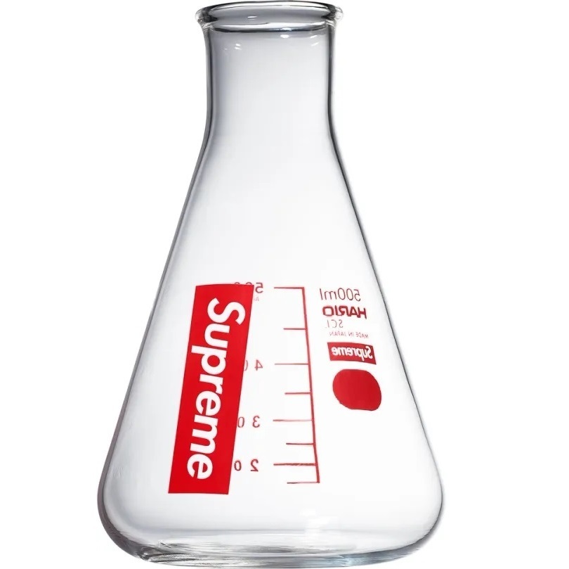 Supreme FW24 x Hario Erlenmeyer Flask "Clear" 透明化學實驗瓶 錐形瓶