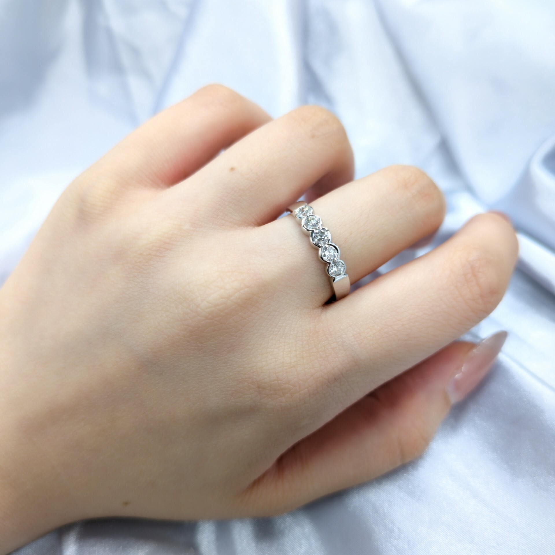 18K White Gold 0.47ct Diamond Ring