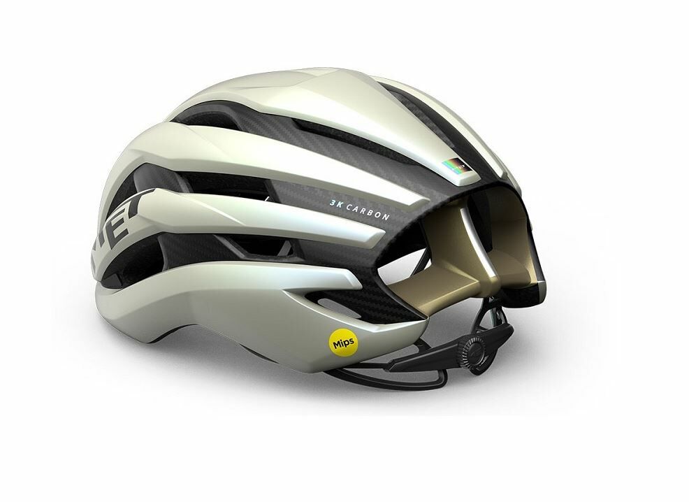 【MET】TRENTA 3K CARBON MIPS WH1/香草金 碳纖安全帽