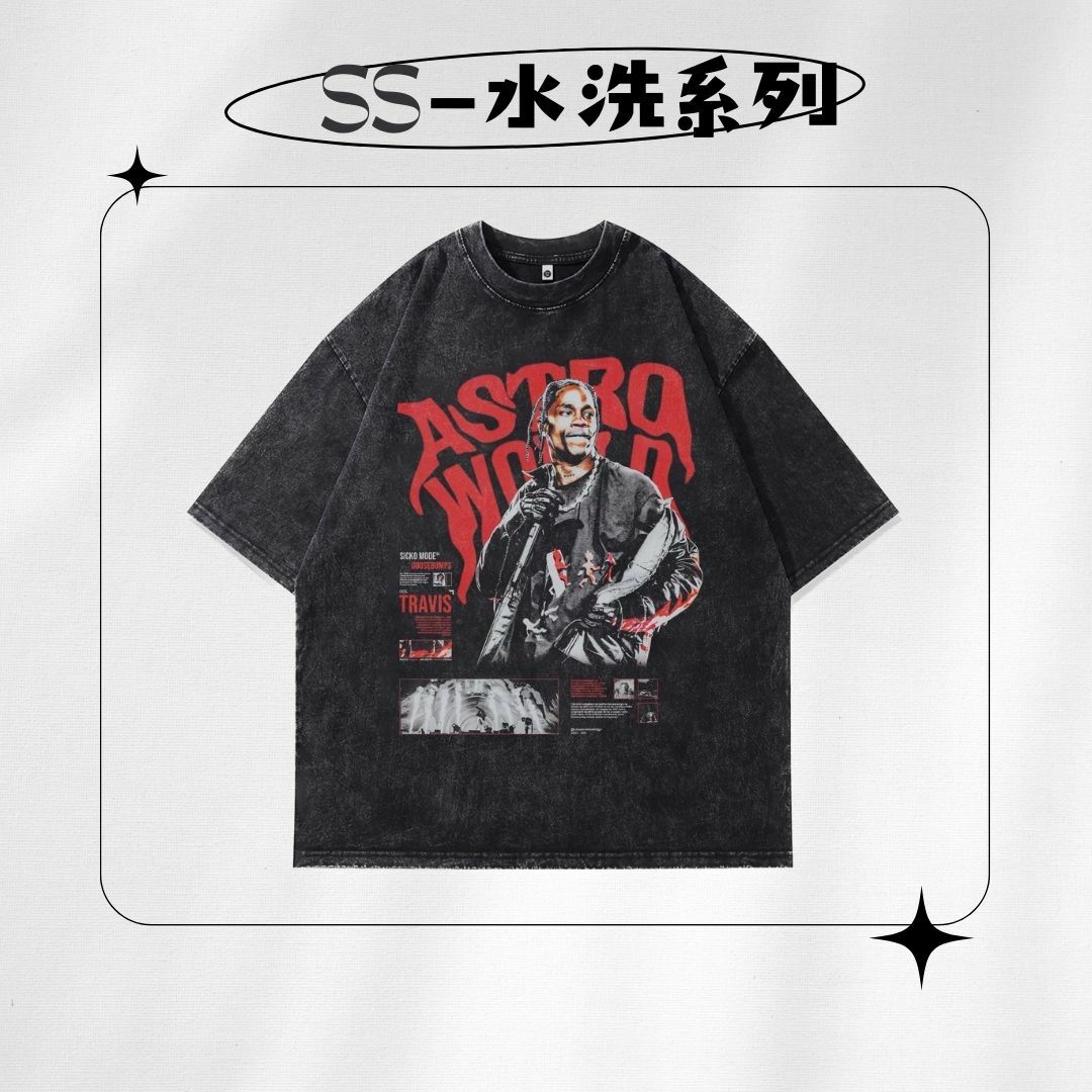 【SS 預購】名人系列 Travis Scott 水洗短袖上衣