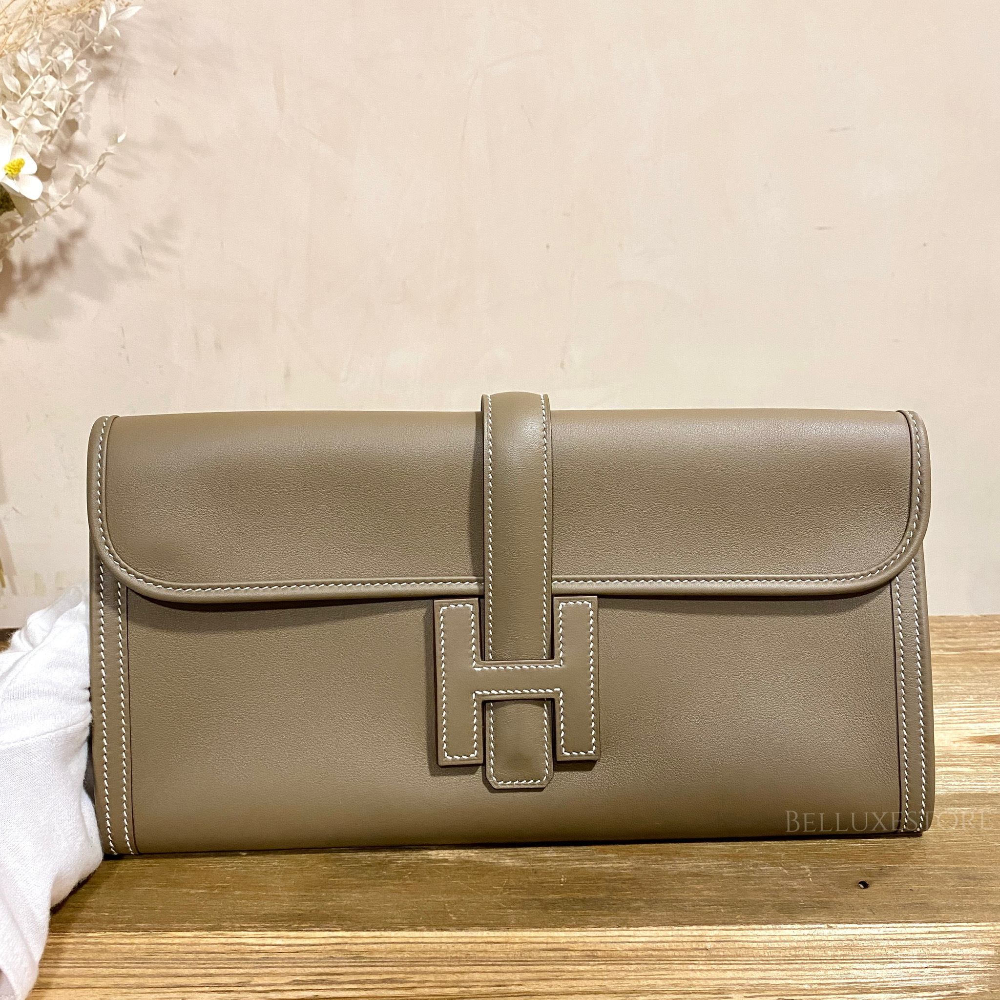 Unused] Hermes jige elan 29 clutch swift stamp Y et