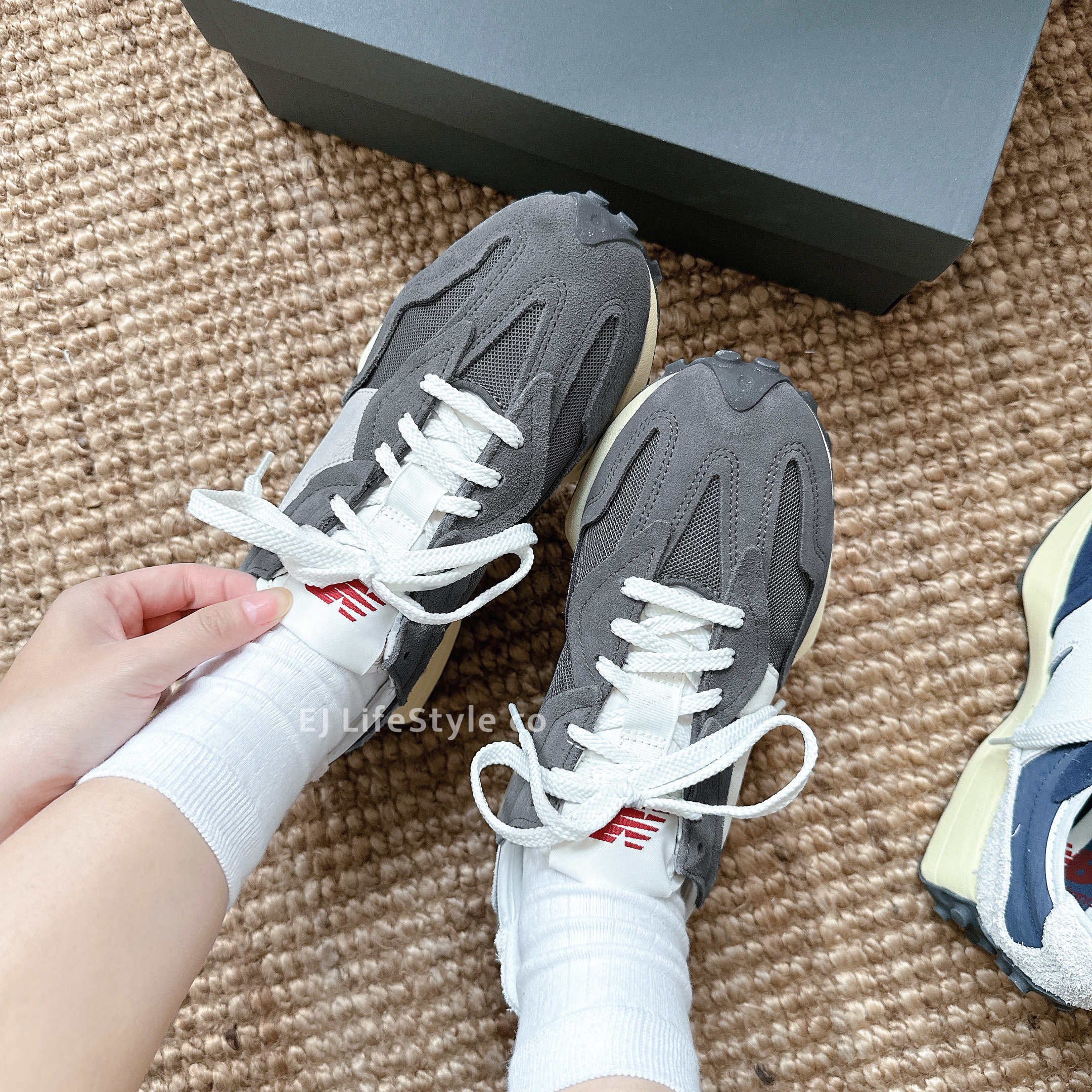 NEW BALANCE 327 NB327 海軍藍 深藍色U327WRJ 水泥灰 灰色 U327WRF 森林綠 綠色 U327WRG/ 現＋預