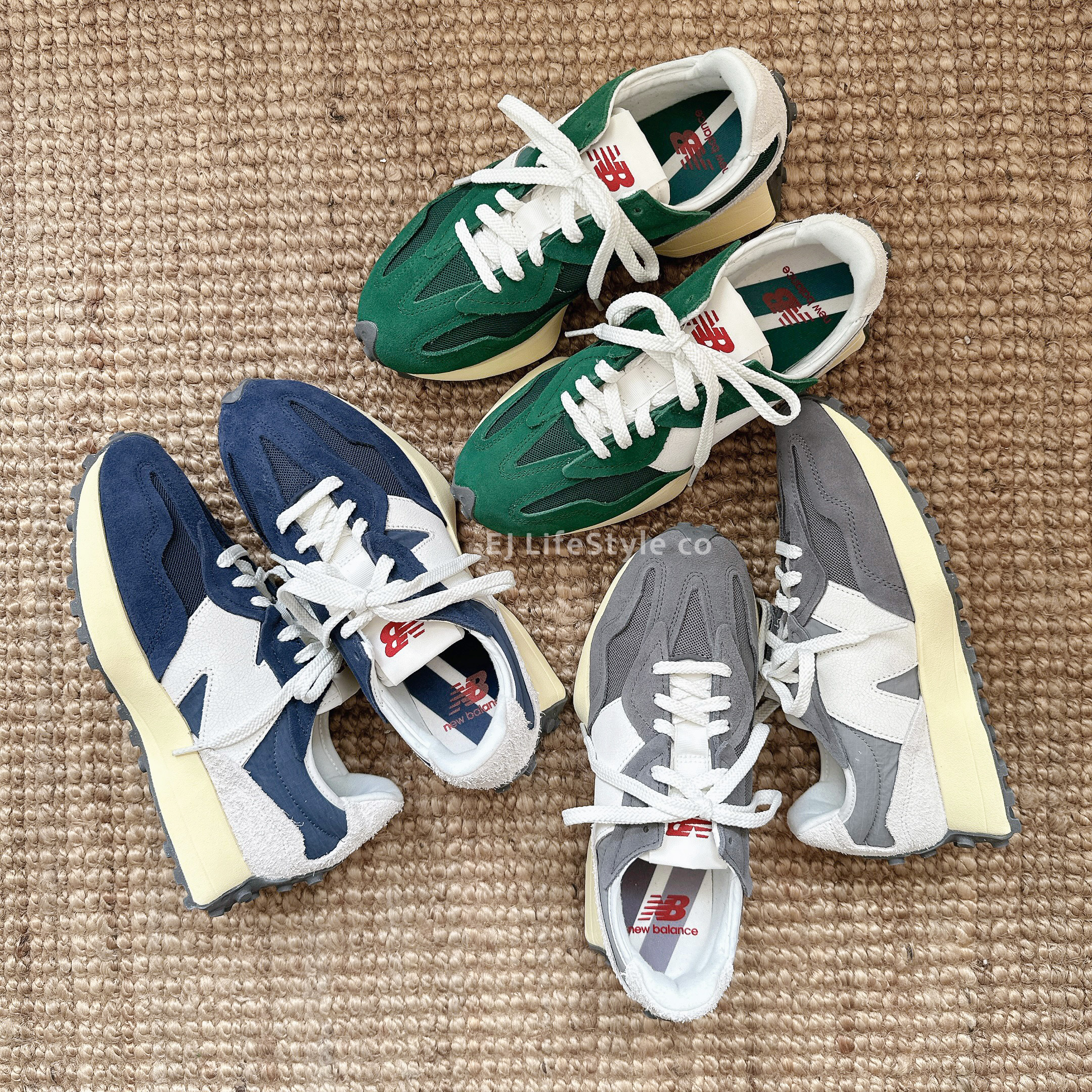 NEW BALANCE 327 NB327 海軍藍 深藍色U327WRJ 水泥灰 灰色 U327WRF 森林綠 綠色 U327WRG/ 現＋預