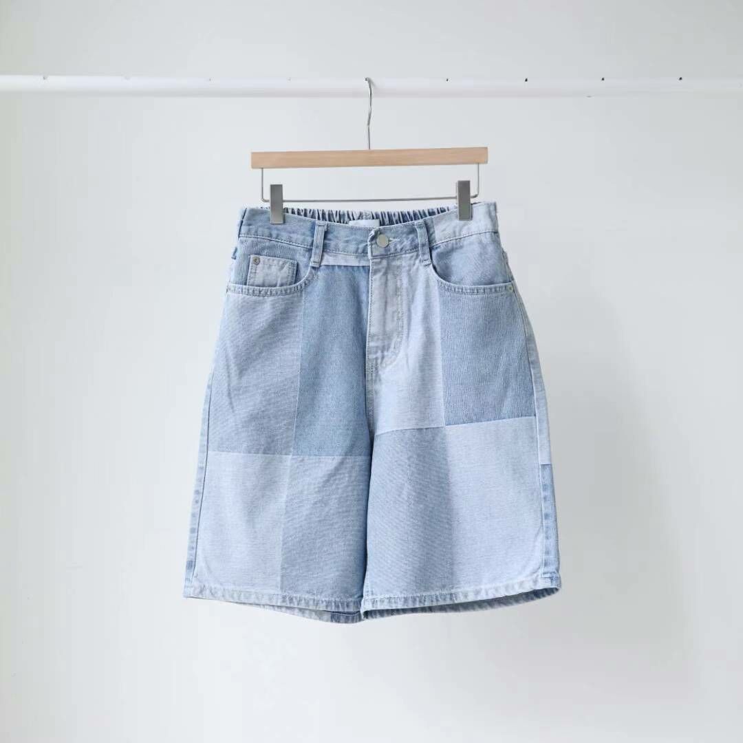 🇰🇷 拼格半橡筋腰牛仔褲（清貨價貨品，不設退換） (K8 F787)