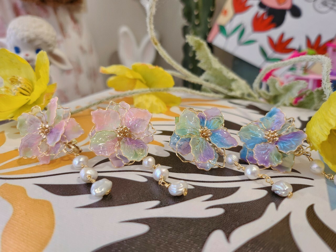 👠高跟鞋繡球  2種配戴方式