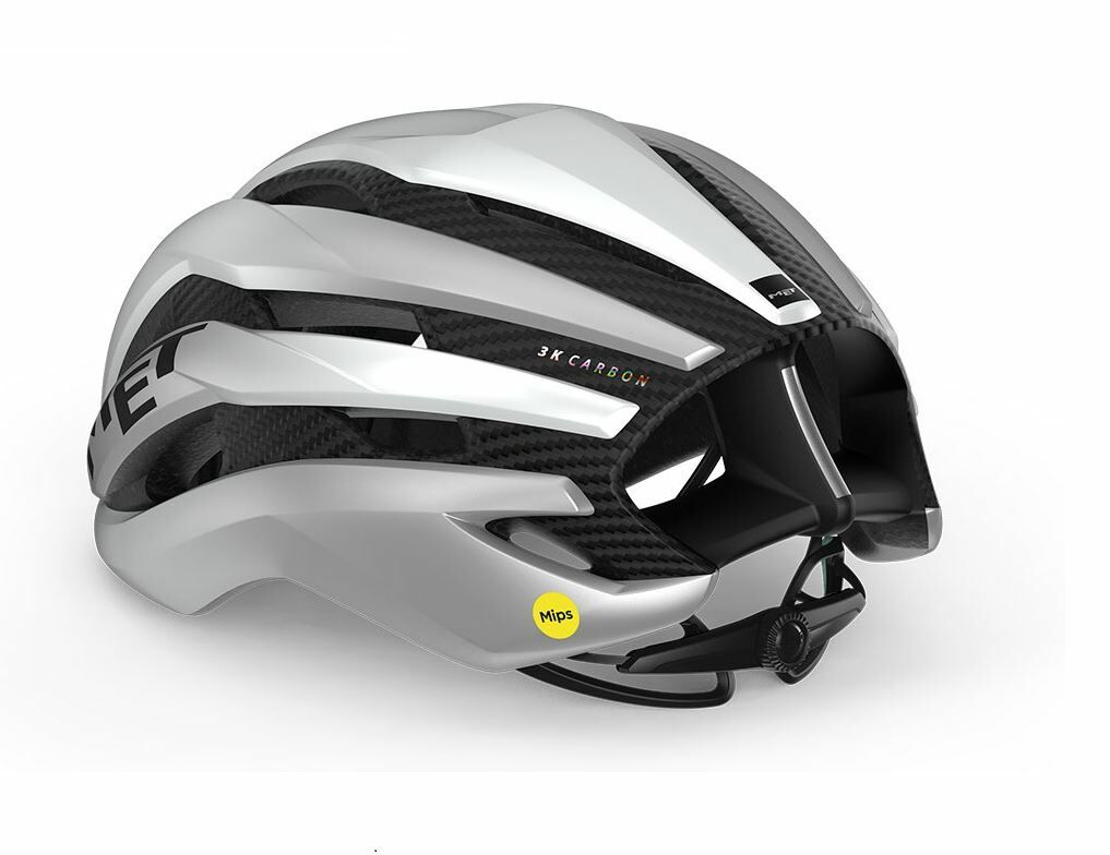 【MET】TRENTA 3K CARBON MIPS BI2 白/銀 碳纖安全帽