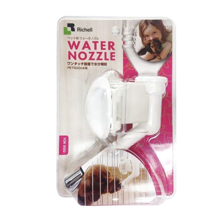 Richell  One Touch 簡易掛籠 飲水器 白色