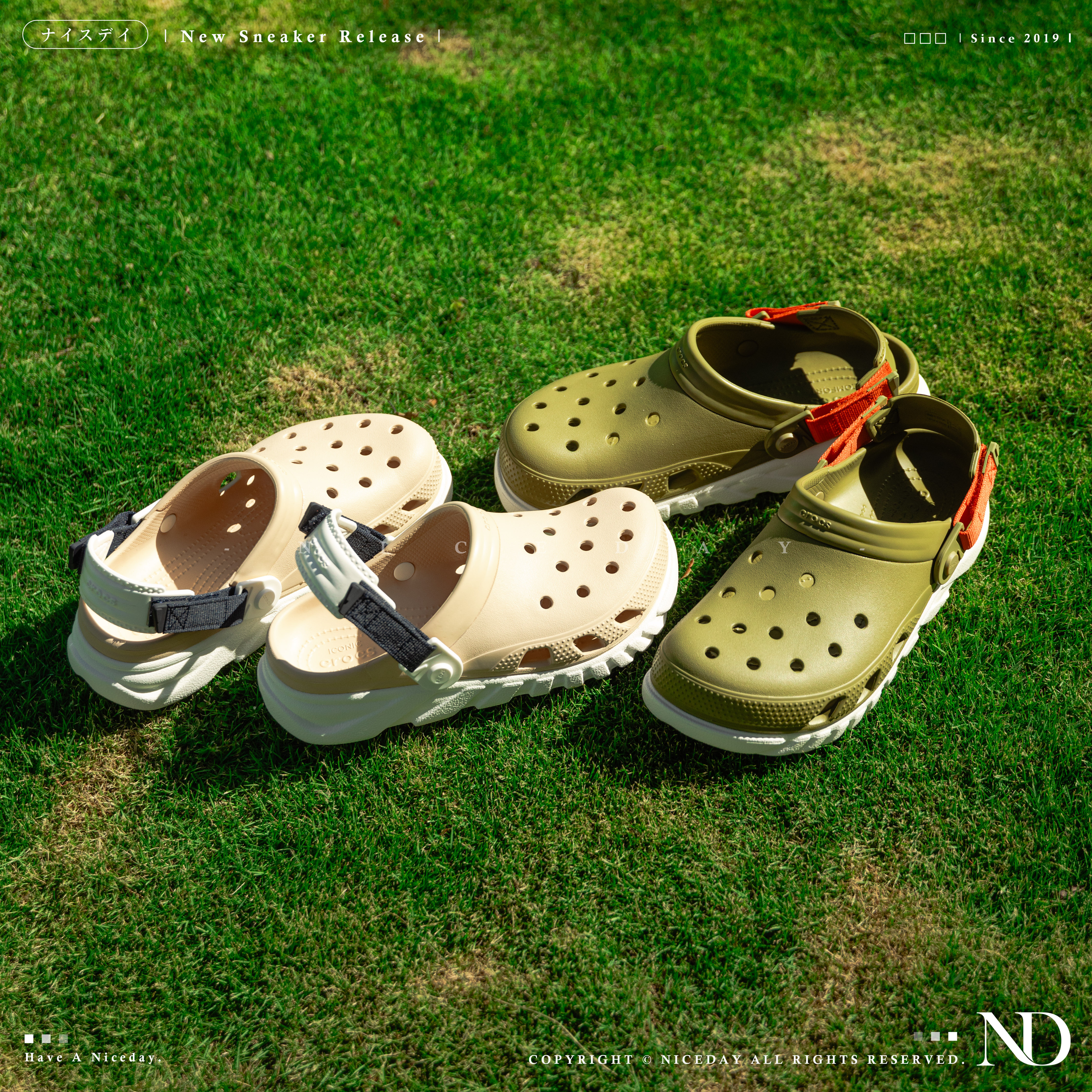 NICEDAY 現貨 Crocs Classic Crush 洞洞鞋 渦輪 厚底 踩屎感 奶茶粉 軍綠 男女尺寸
