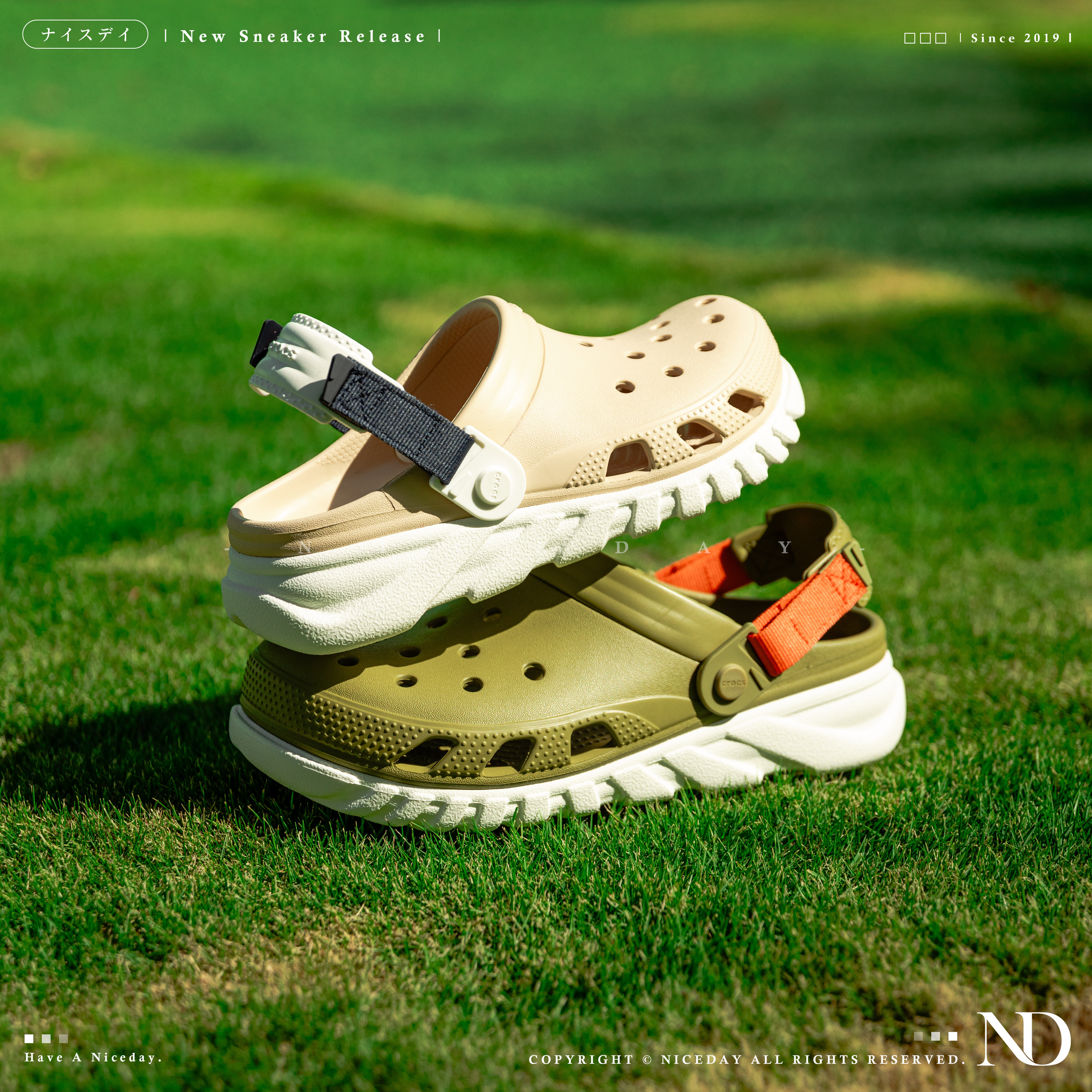 NICEDAY 現貨 Crocs Classic Crush 洞洞鞋 渦輪 厚底 踩屎感 奶茶粉 軍綠 男女尺寸