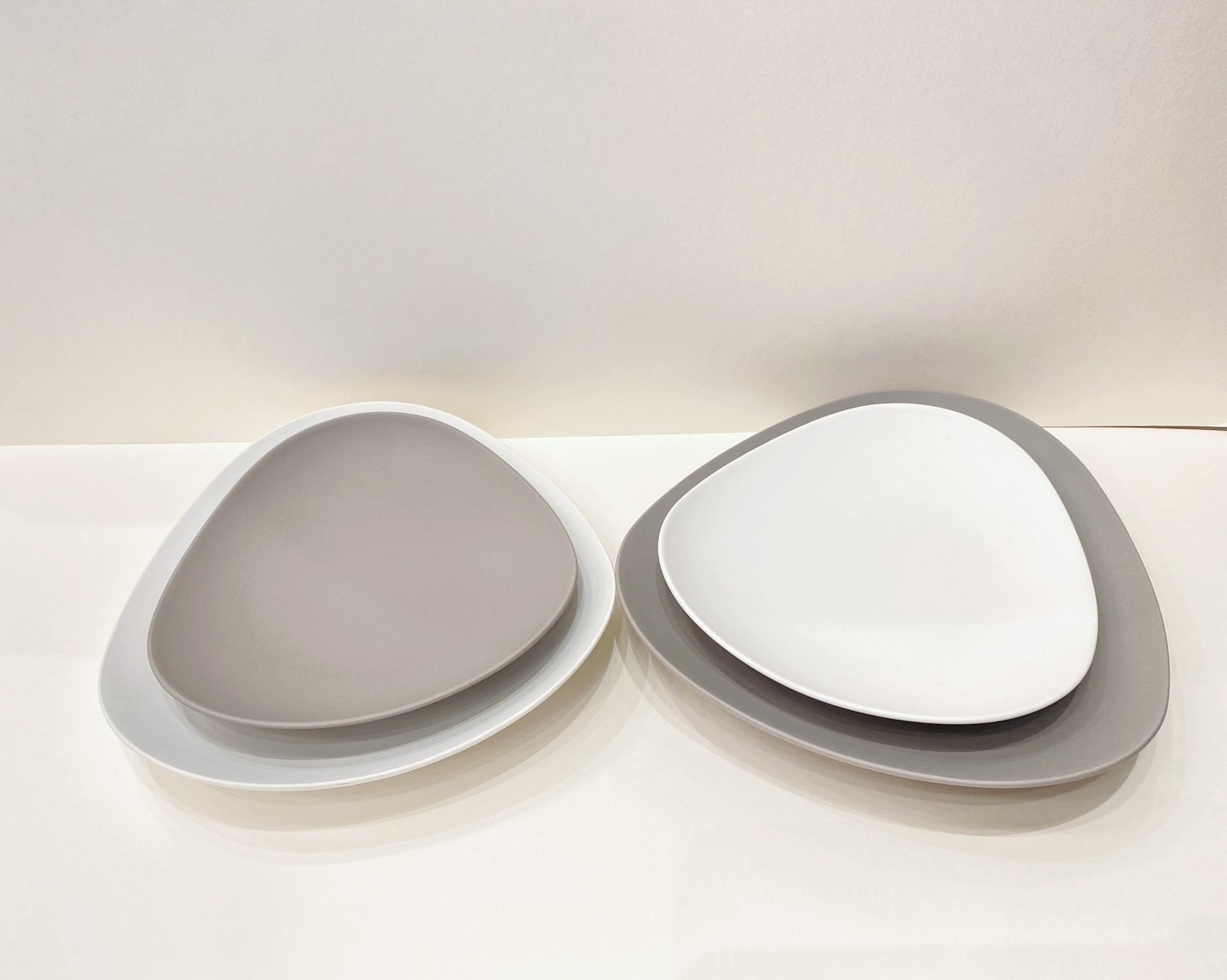 霧面磨砂蛋形盤2入