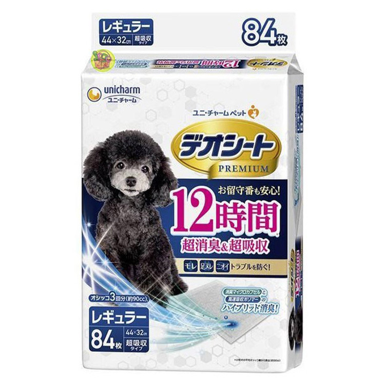 Unicharm premium 12小時 超消臭 吸收尿墊　84片