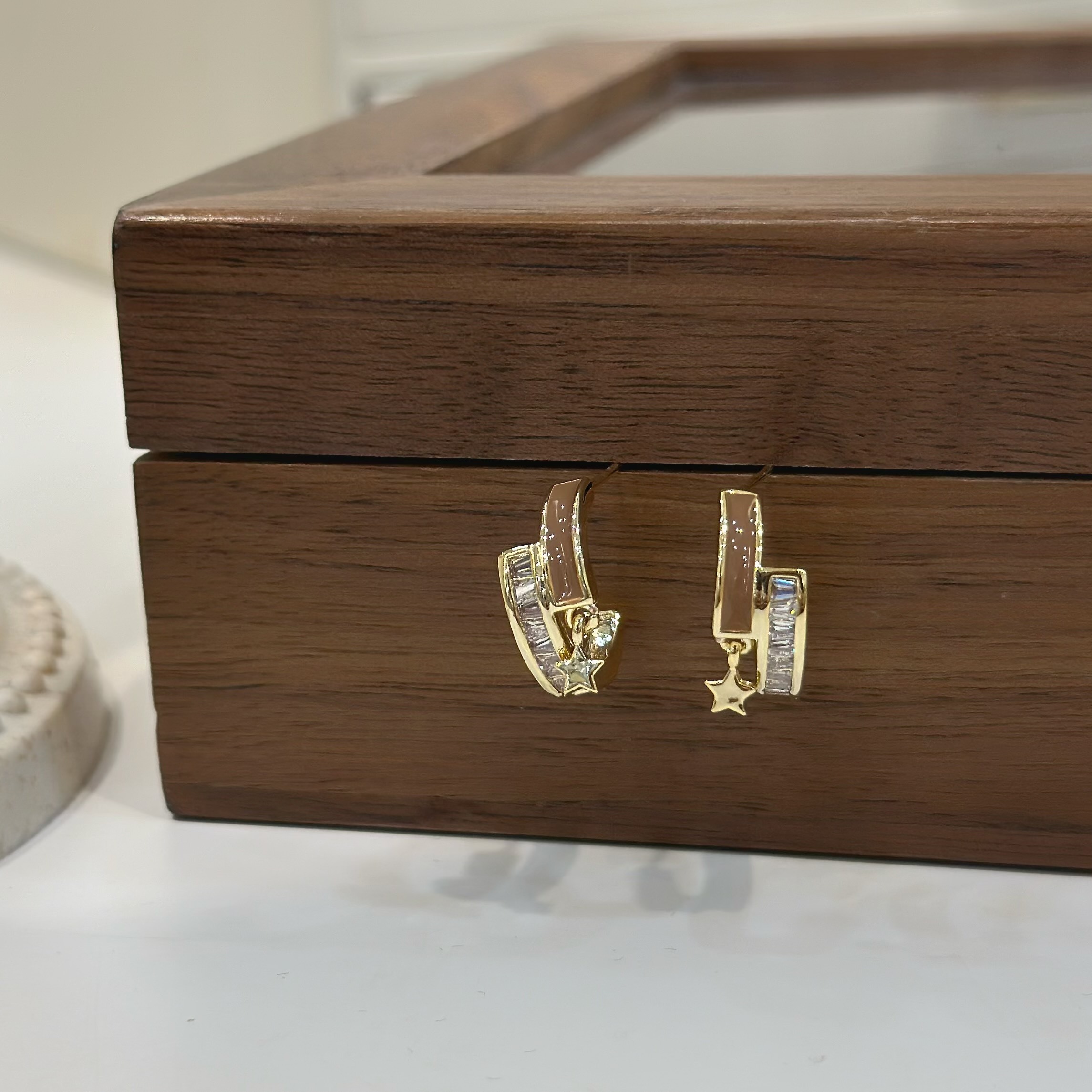 S21烤漆鋯石星星C字圈